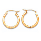 Hoop Earrings in 14K Gold