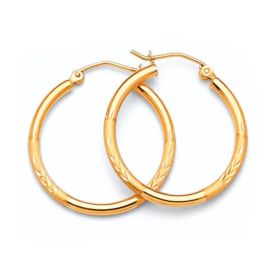 Hoop Earrings in 14K Gold