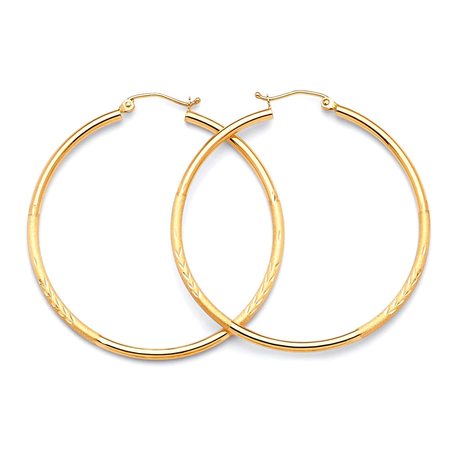 Hoop Earrings in 14K Gold