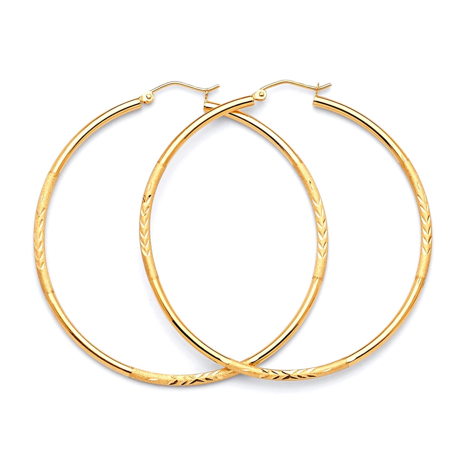 Hoop Earrings in 14K Gold