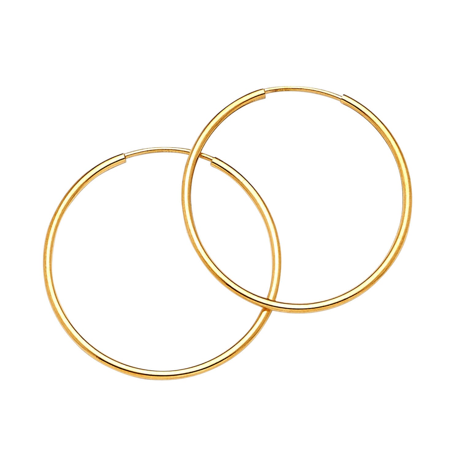 Hoop Earrings in 14K Gold