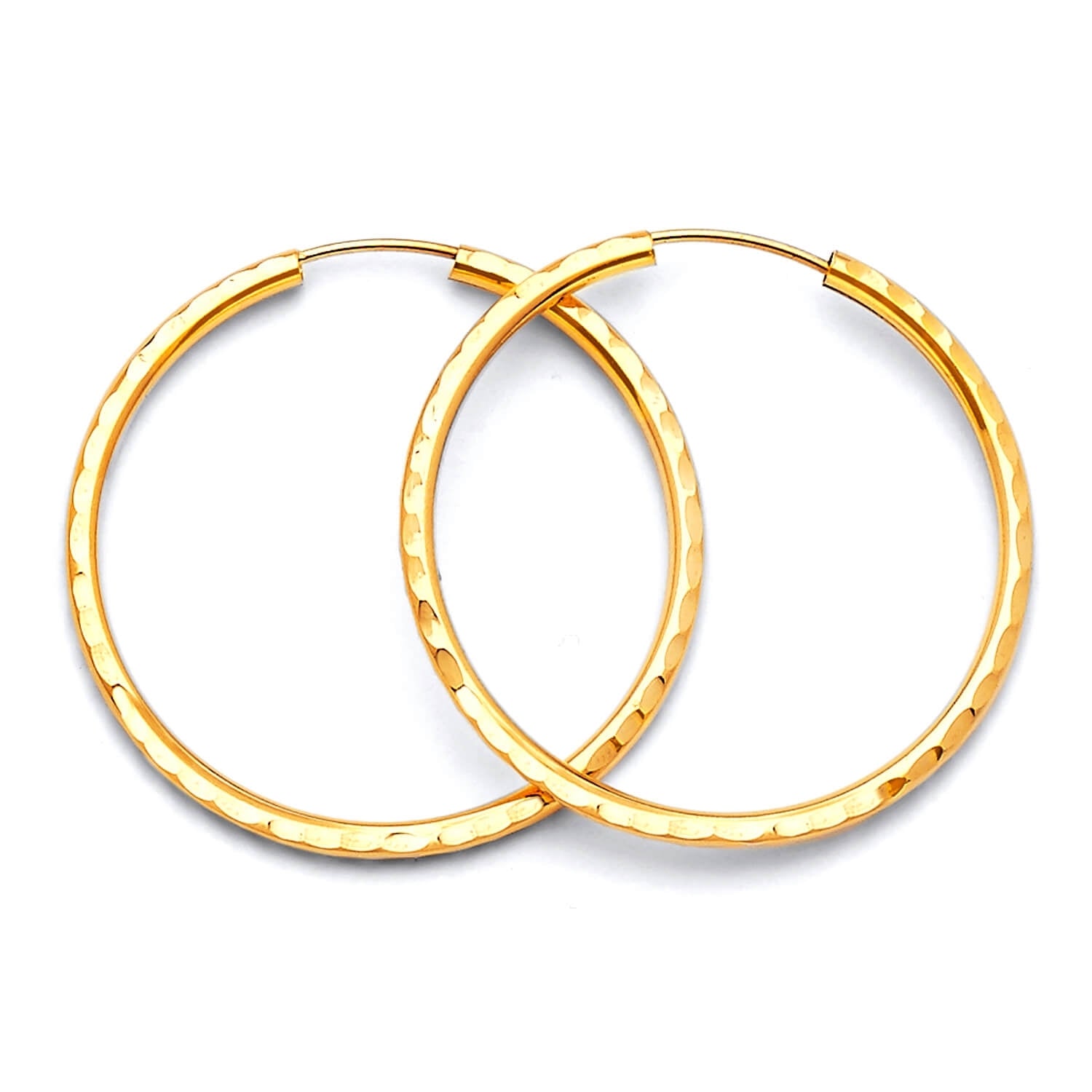 Hoop Earrings in 14K Gold