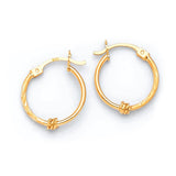 Hoop Earrings in 14K Gold