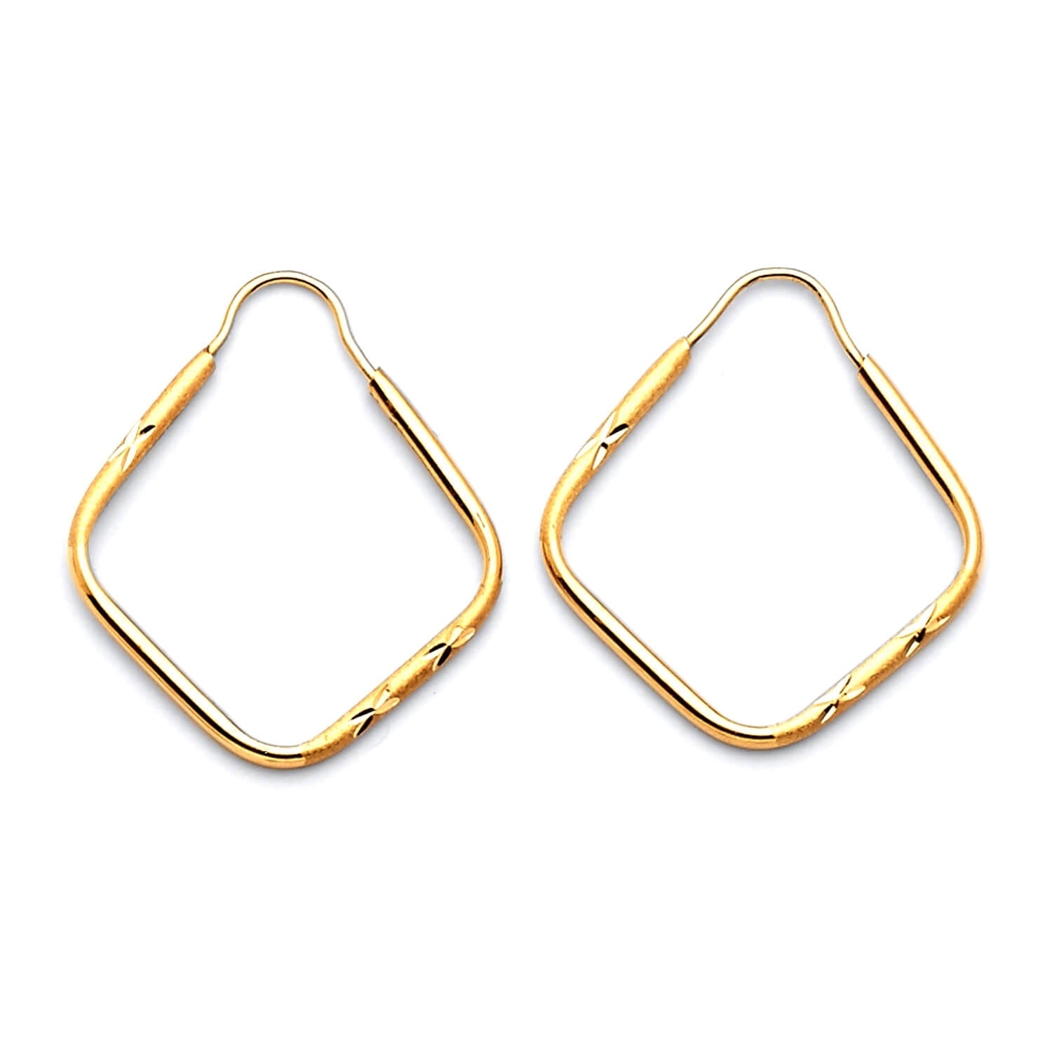 Hoop Earrings in 14K Gold