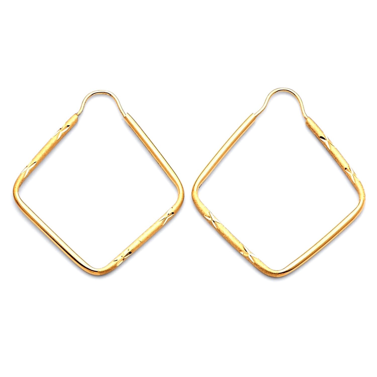 Hoop Earrings in 14K Gold