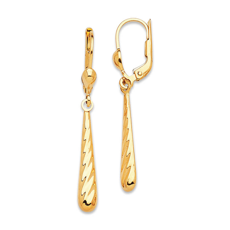 Teardrop Earrings in 14K Gold