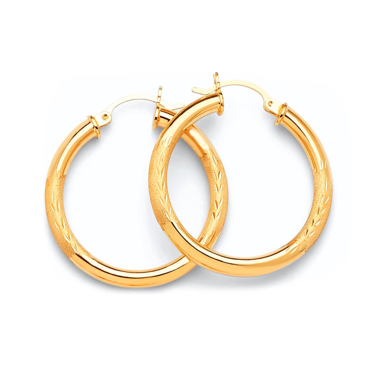 Hoop Earrings in 14K Gold