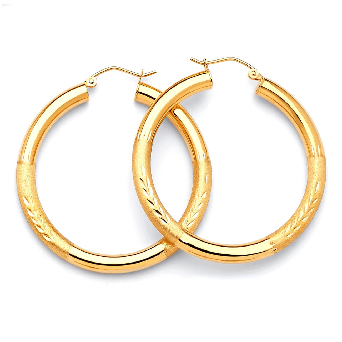 Hoop Earrings in 14K Gold