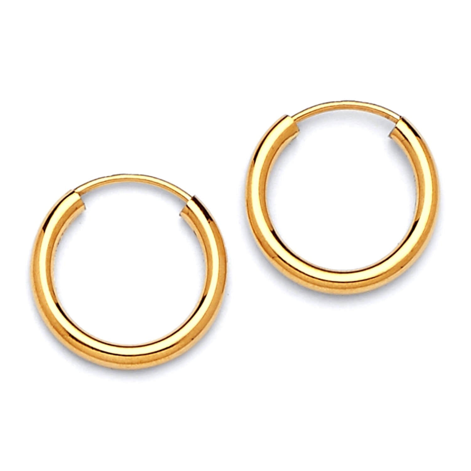 Hoop Earrings in 14K Gold