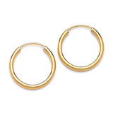 Hoop Earrings in 14K Gold