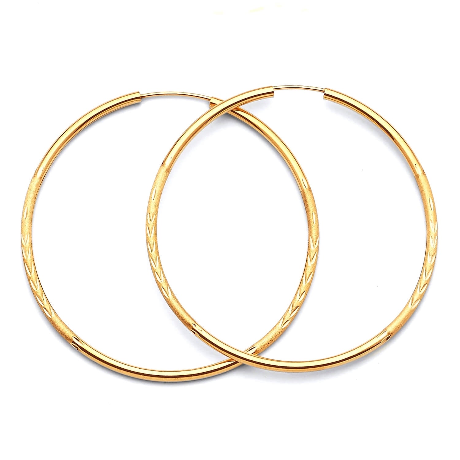 Hoop Earrings in 14K Gold