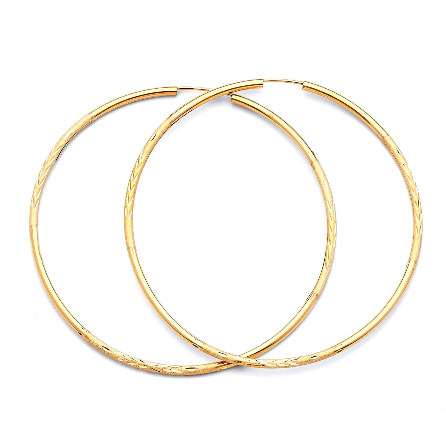 Hoop Earrings in 14K Gold