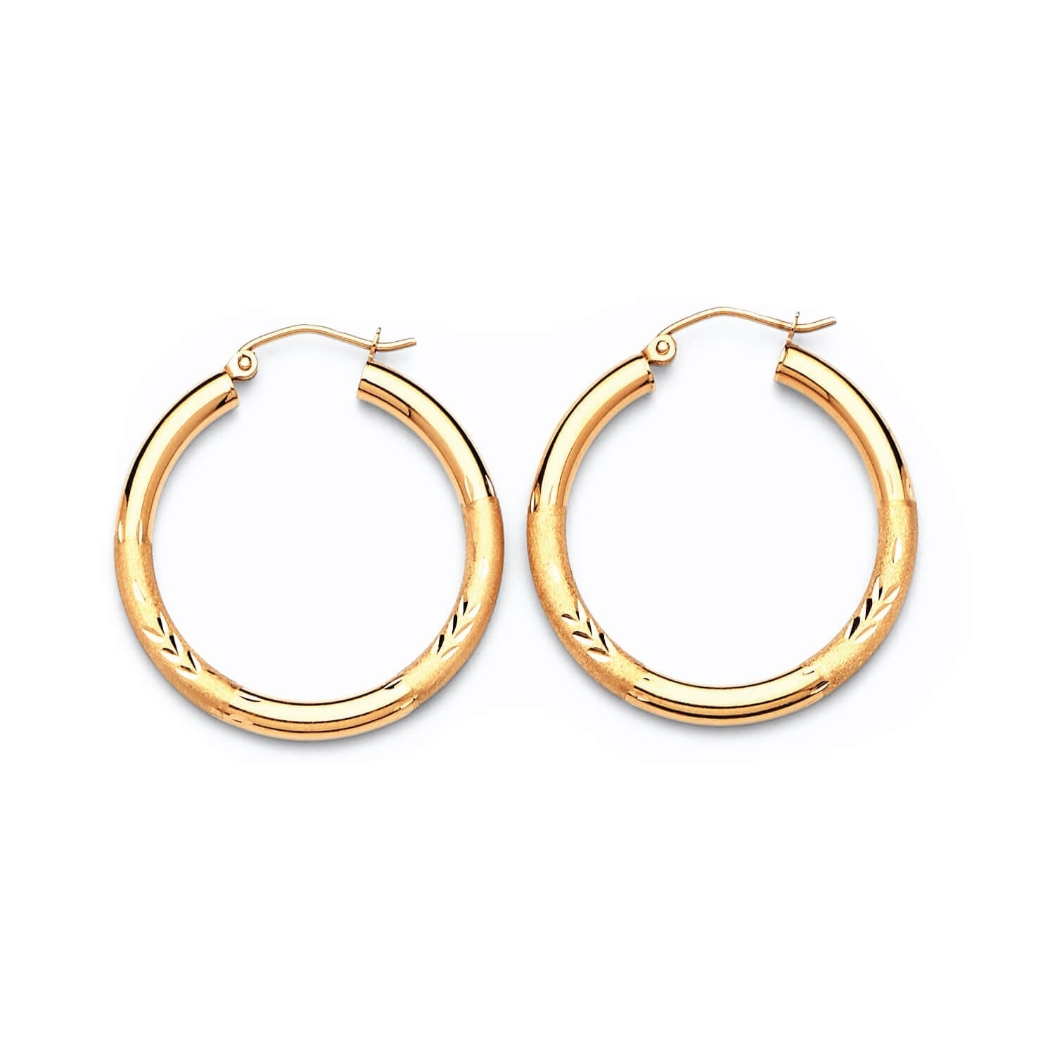 Hoop Earrings in 14K Gold