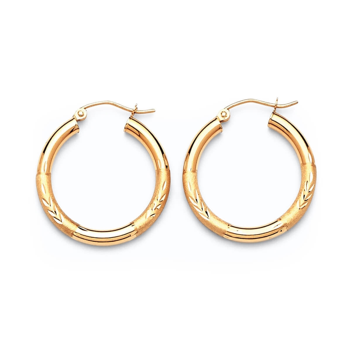 Hoop Earrings in 14K Gold