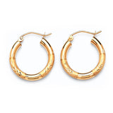 Hoop Earrings in 14K Gold
