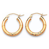 Hoop Earrings in 14K Gold
