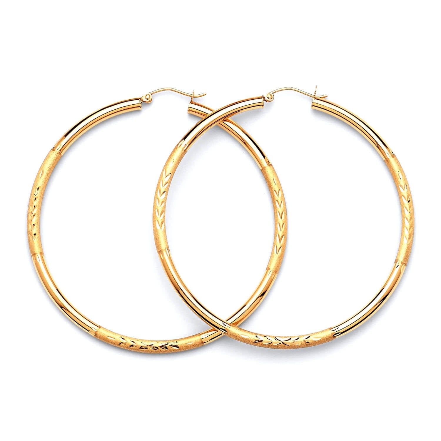 Hoop Earrings in 14K Gold