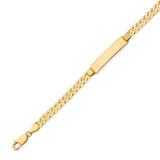 Cuban Kids ID Bracelet In 14K Gold