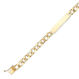 Cuban Kids ID Bracelet In 14K Gold