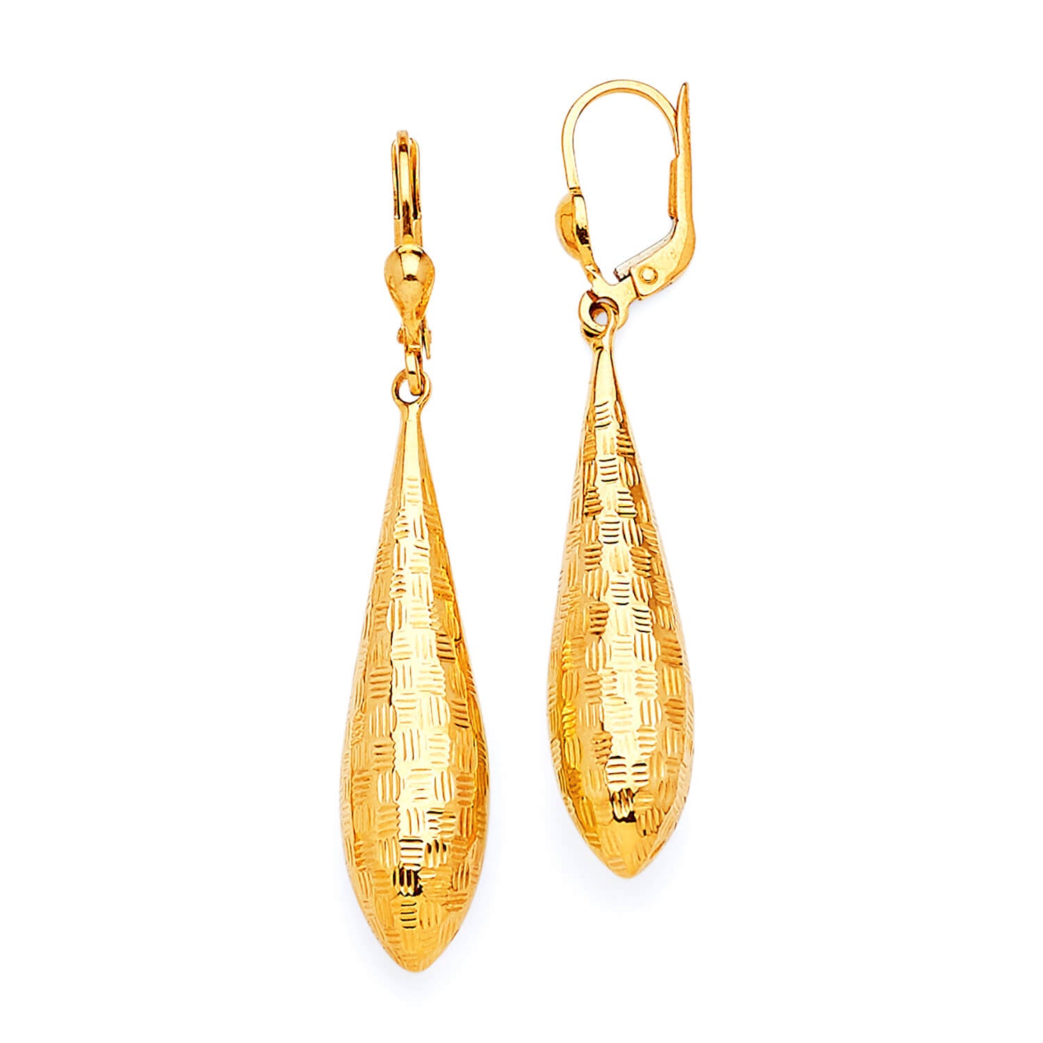 Teardrop Earrings in 14K Gold