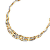 Fancy Necklace in 14K Tri-Color Gold
