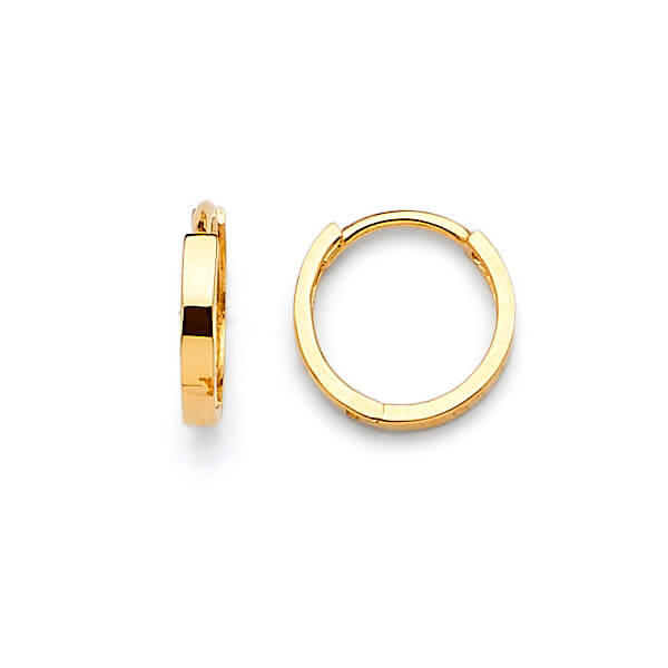 Huggie Earrings in 14K Gold