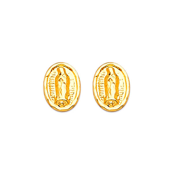 Guadalupe Stud Earrings in 14K Gold and Butterfly Backing