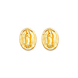 Guadalupe Stud Earrings in 14K Gold and Butterfly Backing