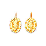 Guadalupe Dangling Earrings in 14K Gold and Butterfly Backing