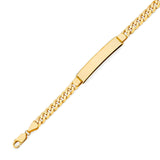 Cuban Kids ID Bracelet In 14K Gold
