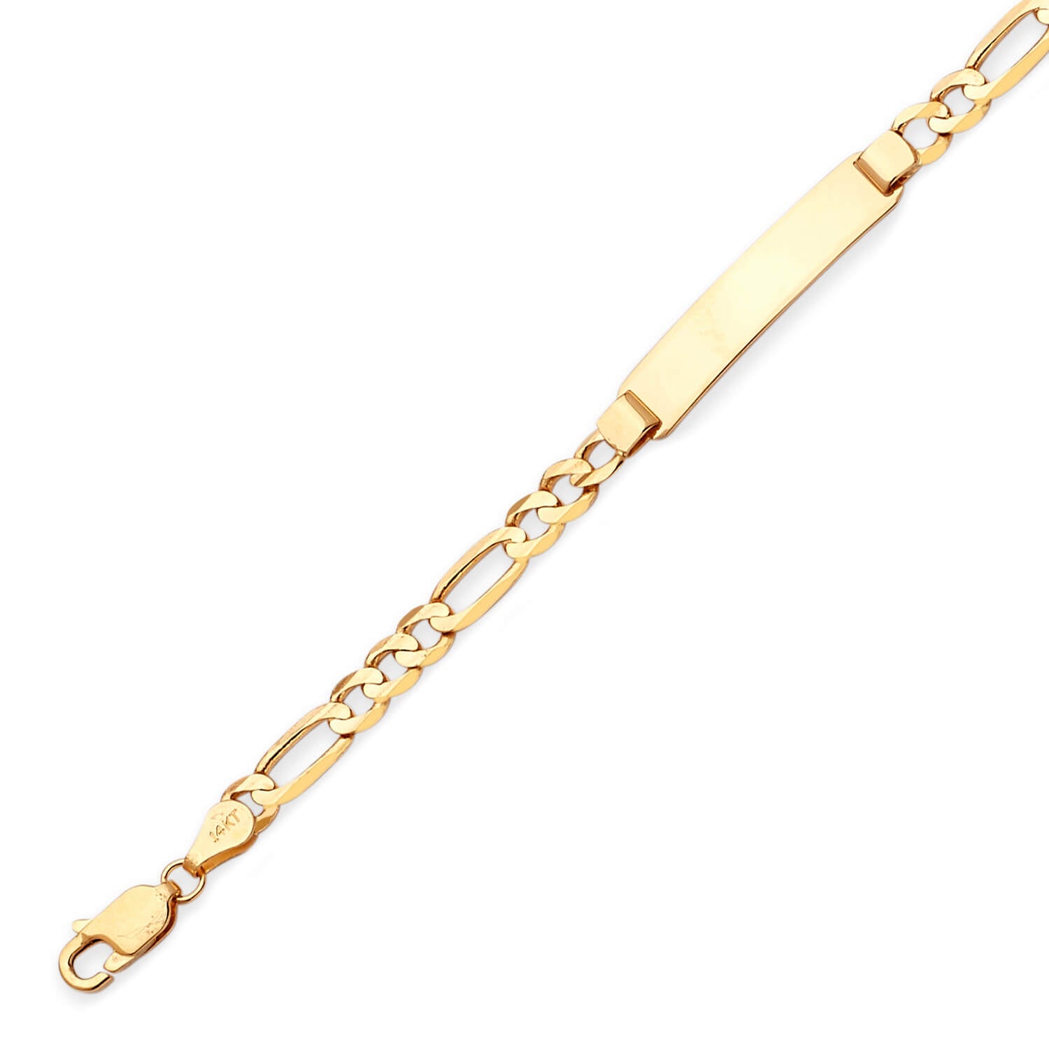 Figaro Kids ID Bracelet In 14K Gold