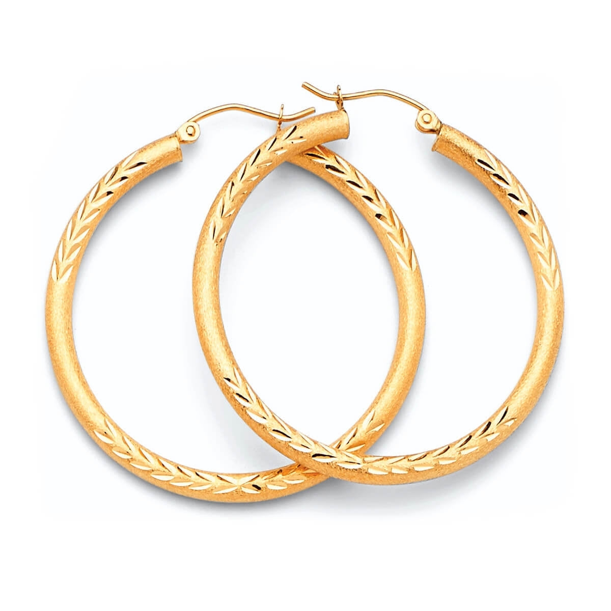 Hoop Earrings in 14K Gold
