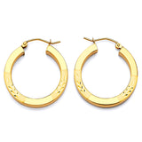 Hoop Earrings in 14K Gold