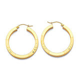 Hoop Earrings in 14K Gold