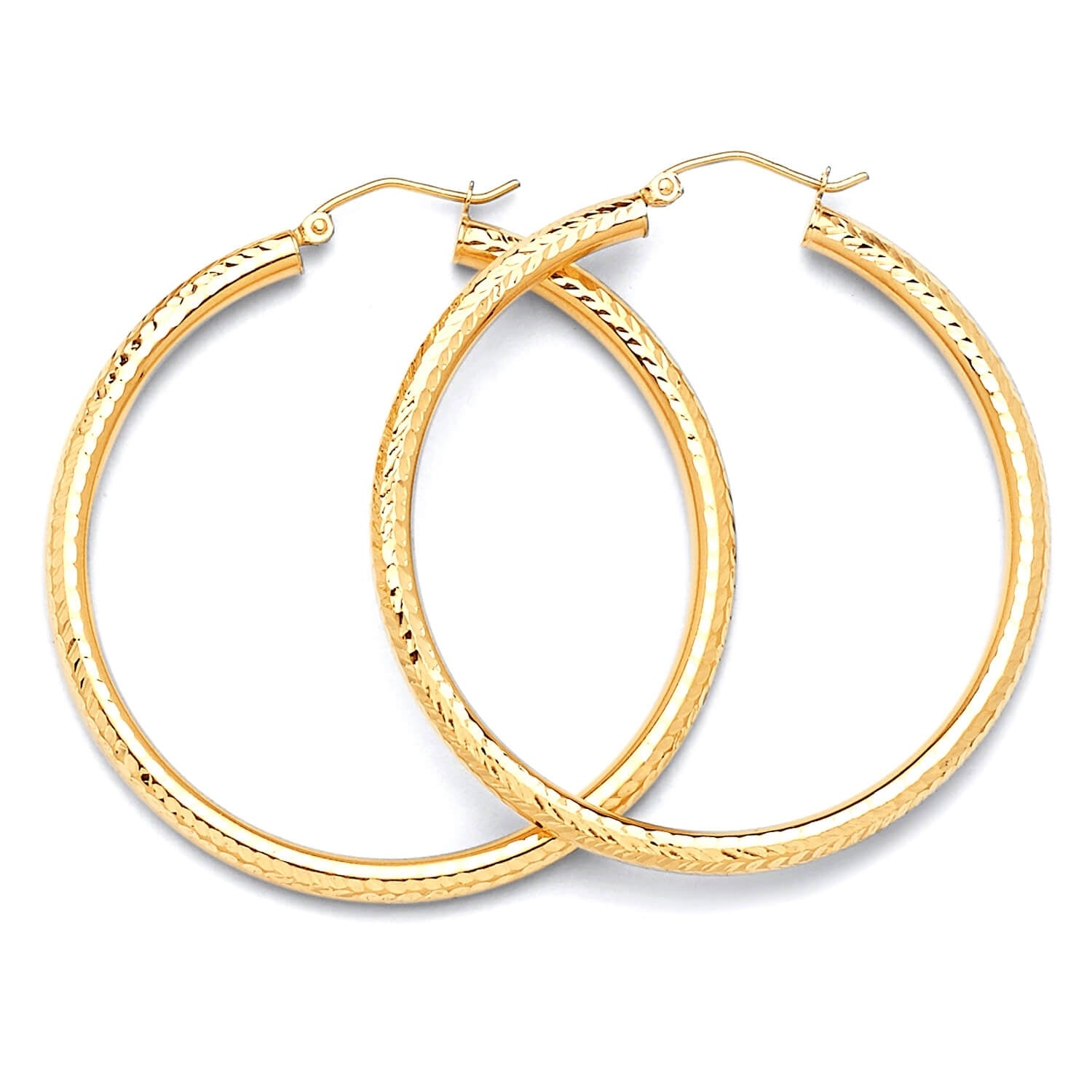 Hoop Earrings in 14K Gold