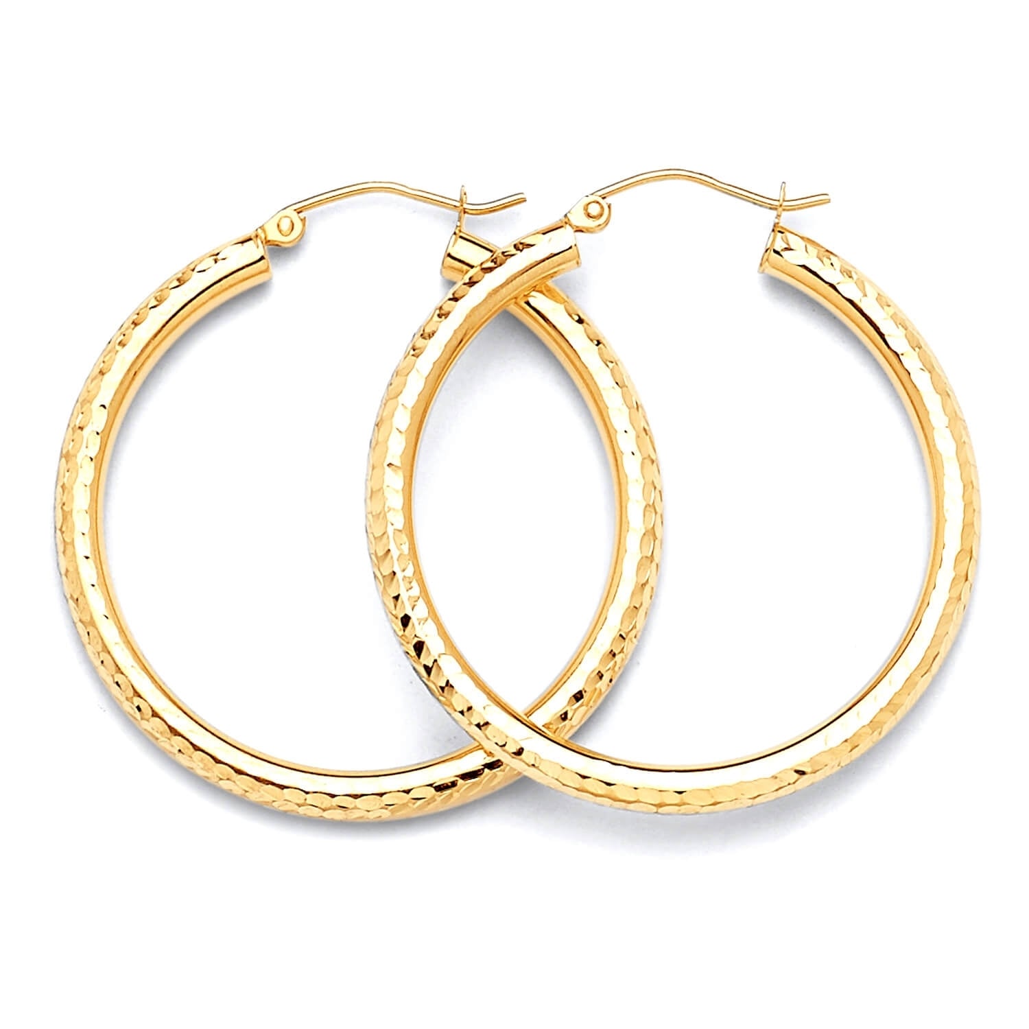 Hoop Earrings in 14K Gold