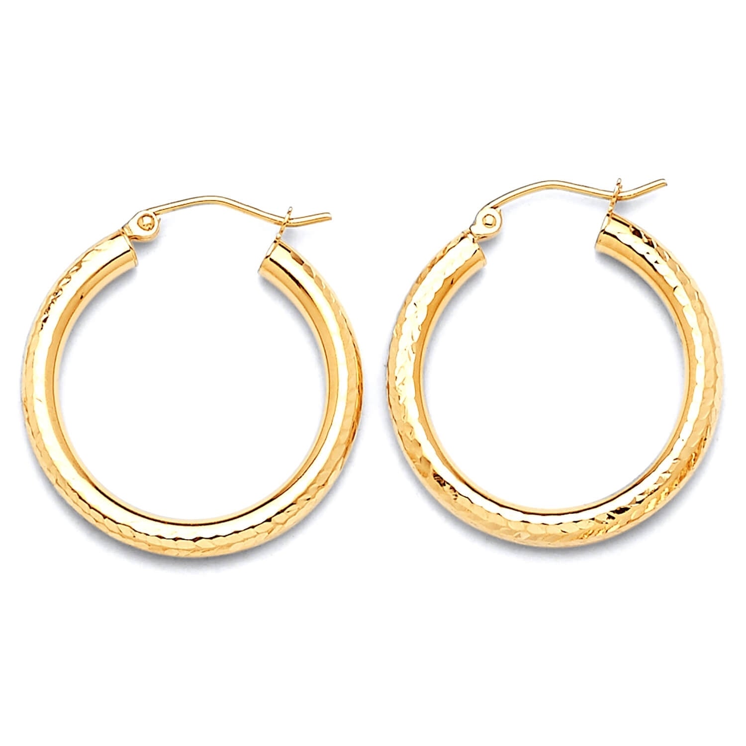 Hoop Earrings in 14K Gold