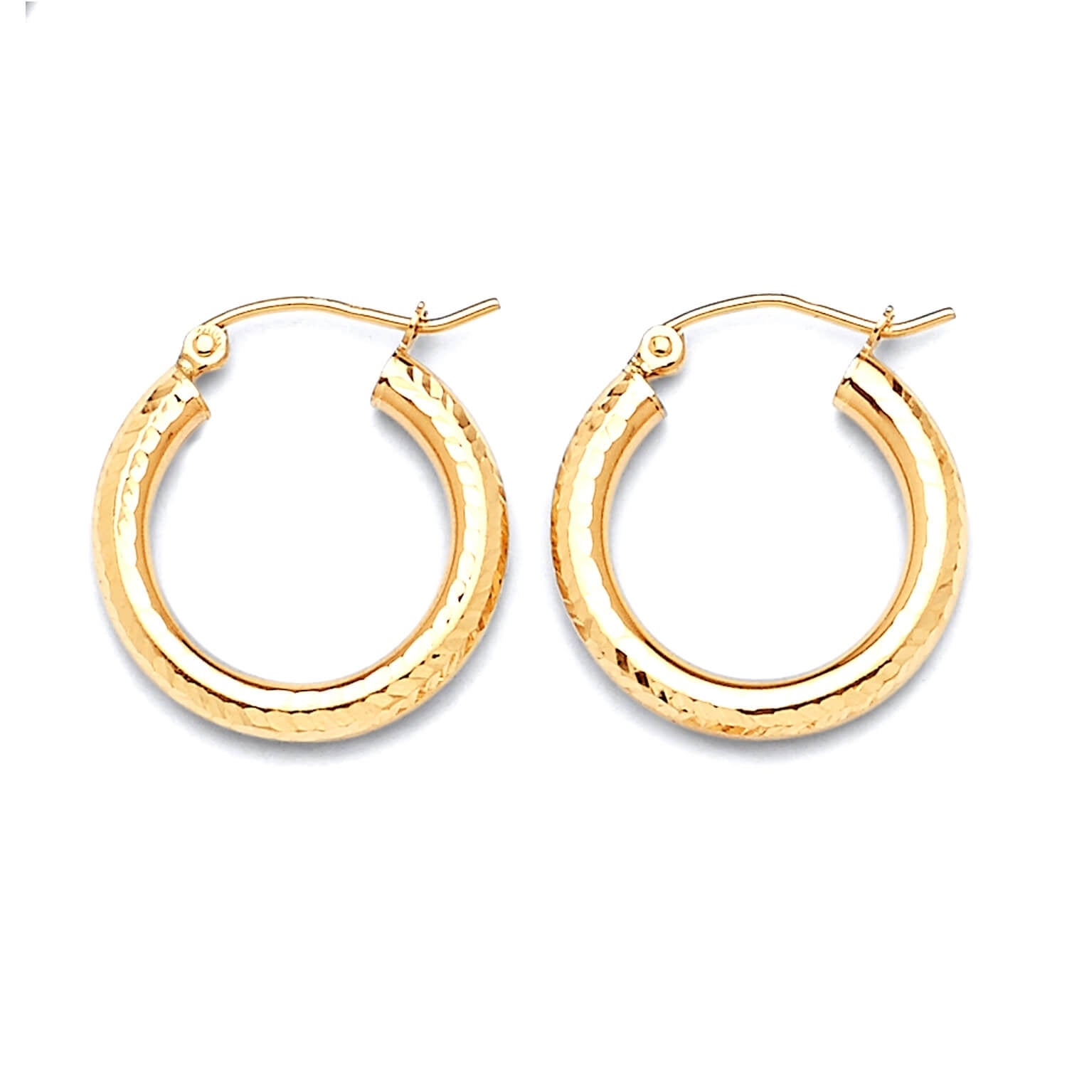 Hoop Earrings in 14K Gold