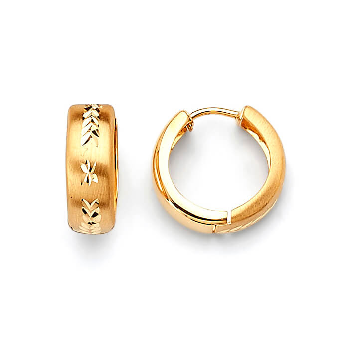 Huggie Earrings in 14K Gold
