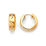 Huggie Earrings in 14K Gold