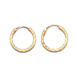 Hoop Earrings in 14K Gold