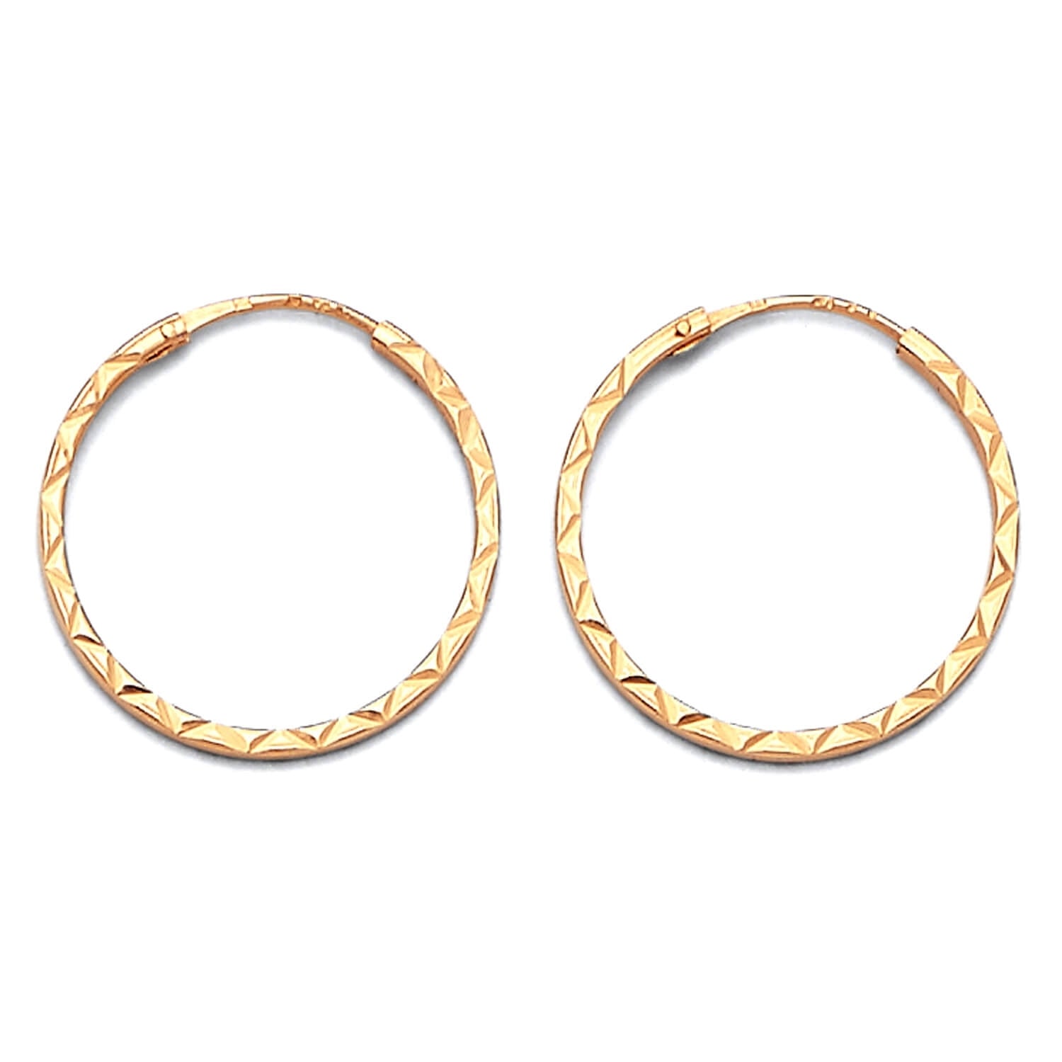 Hoop Earrings in 14K Gold
