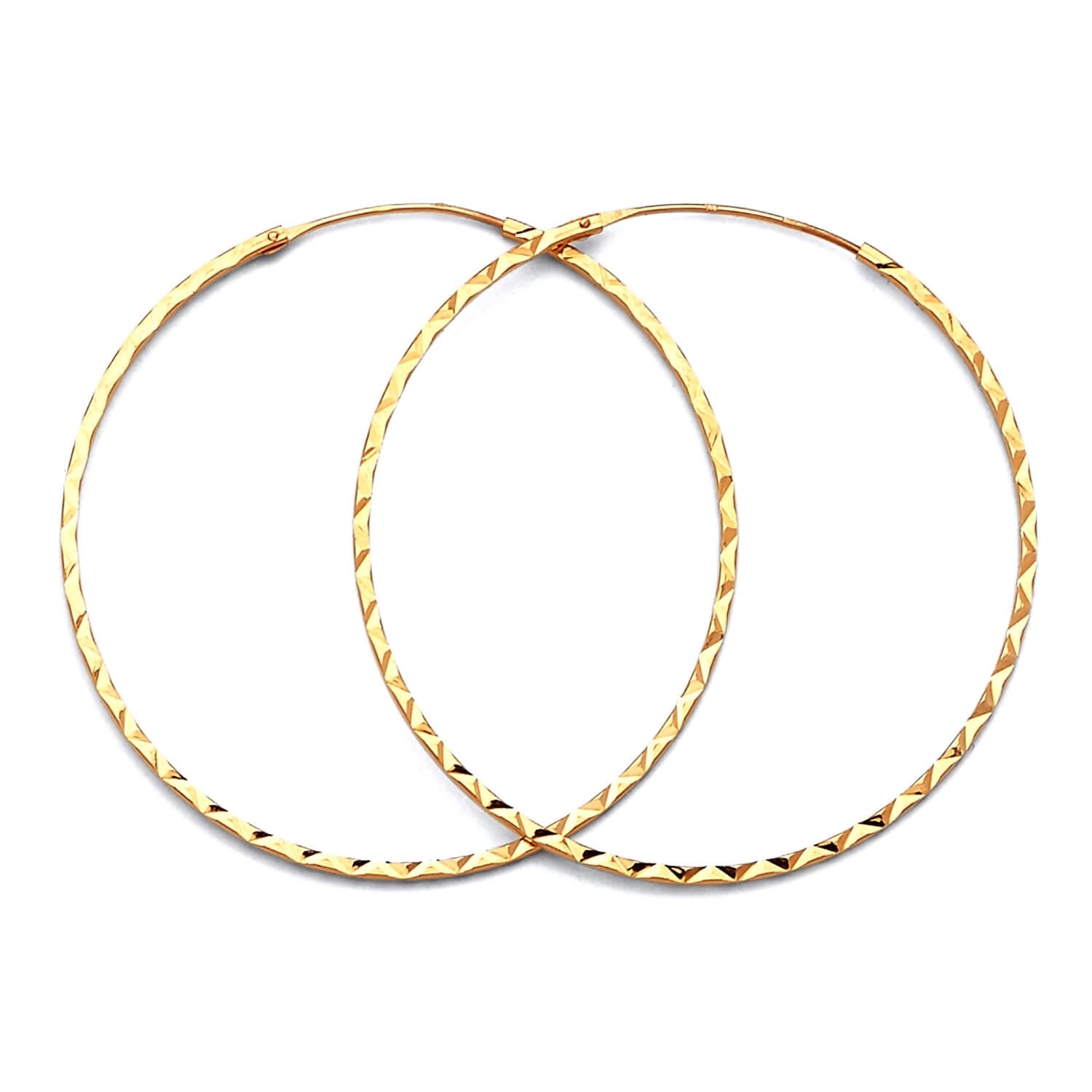 Hoop Earrings in 14K Gold