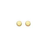 Gold Ball Stud Earrings in 14K Gold and Butterfly Backing