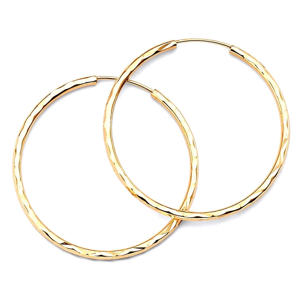 Hoop Earrings in 14K Gold