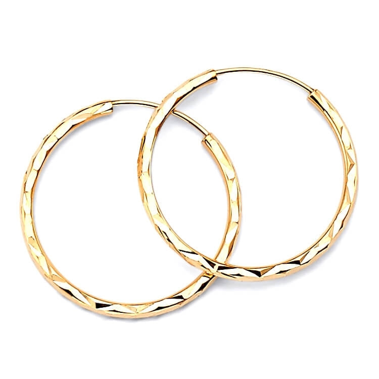Hoop Earrings in 14K Gold