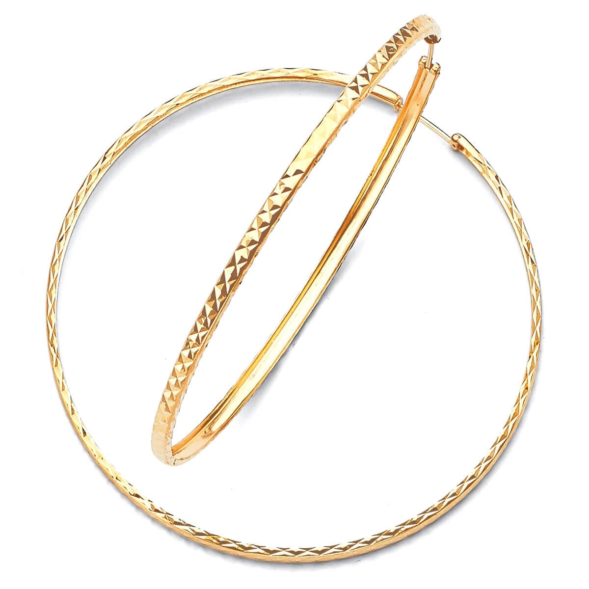 Hoop Earrings in 14K Gold