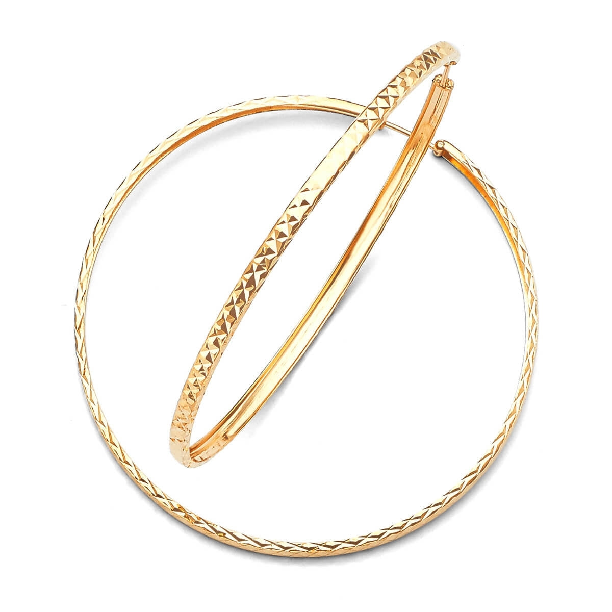 Hoop Earrings in 14K Gold