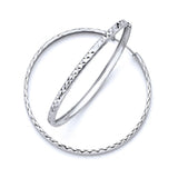 Hoop Earrings in 14K White Gold