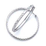 Hoop Earrings in 14K White Gold